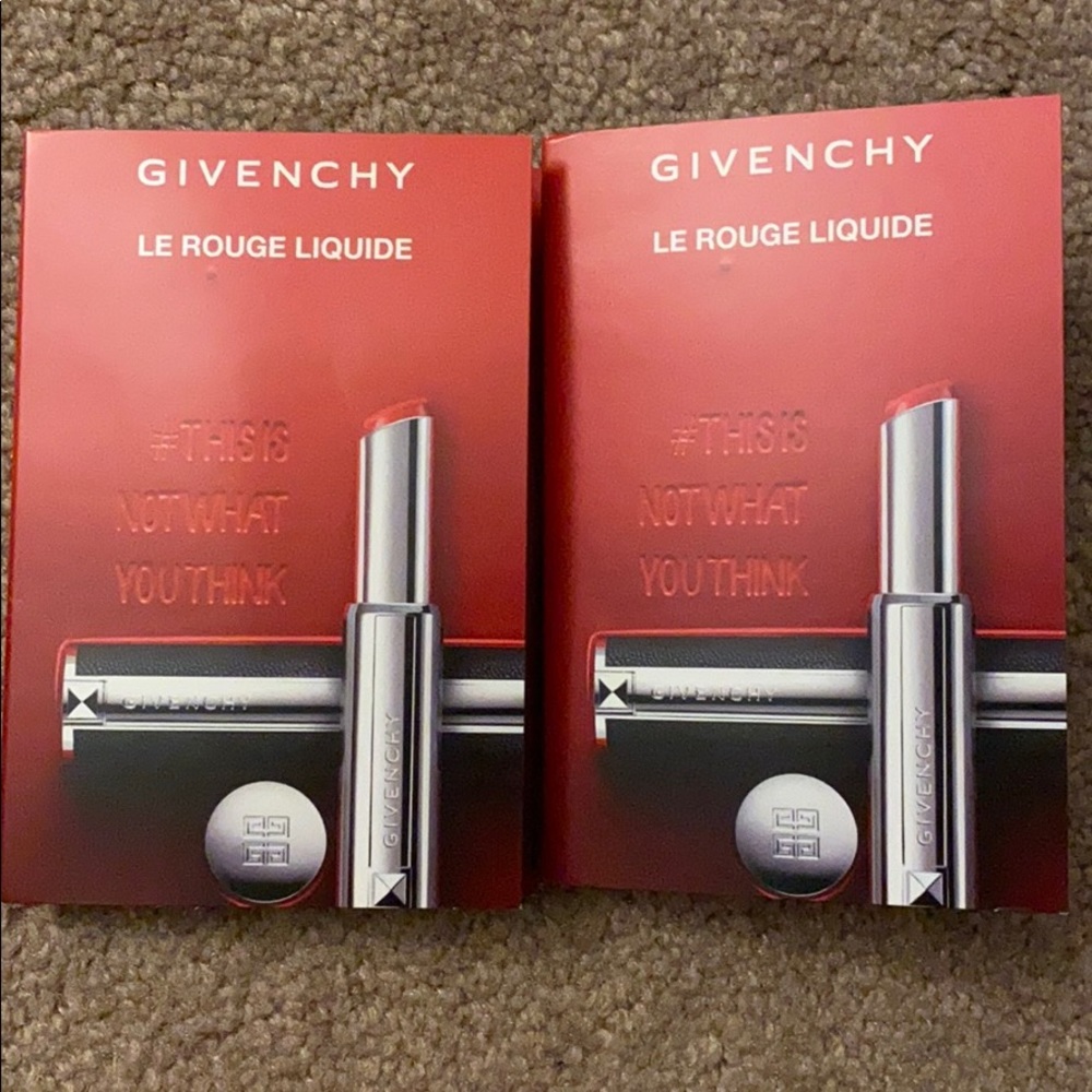 Givenchy LE ROUGE Liquid Lipstick Sample CardX2